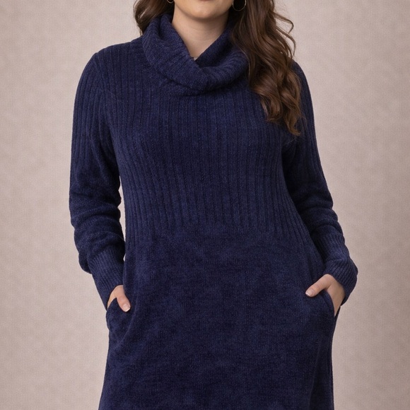 Sz medium Free People Deep Blue Backless Dress - Picture 2 of 6